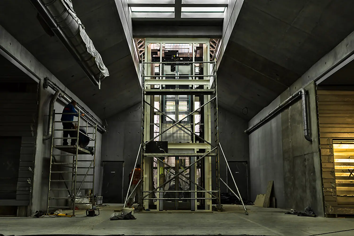 Ein moderner Aufzug von DS Elevators