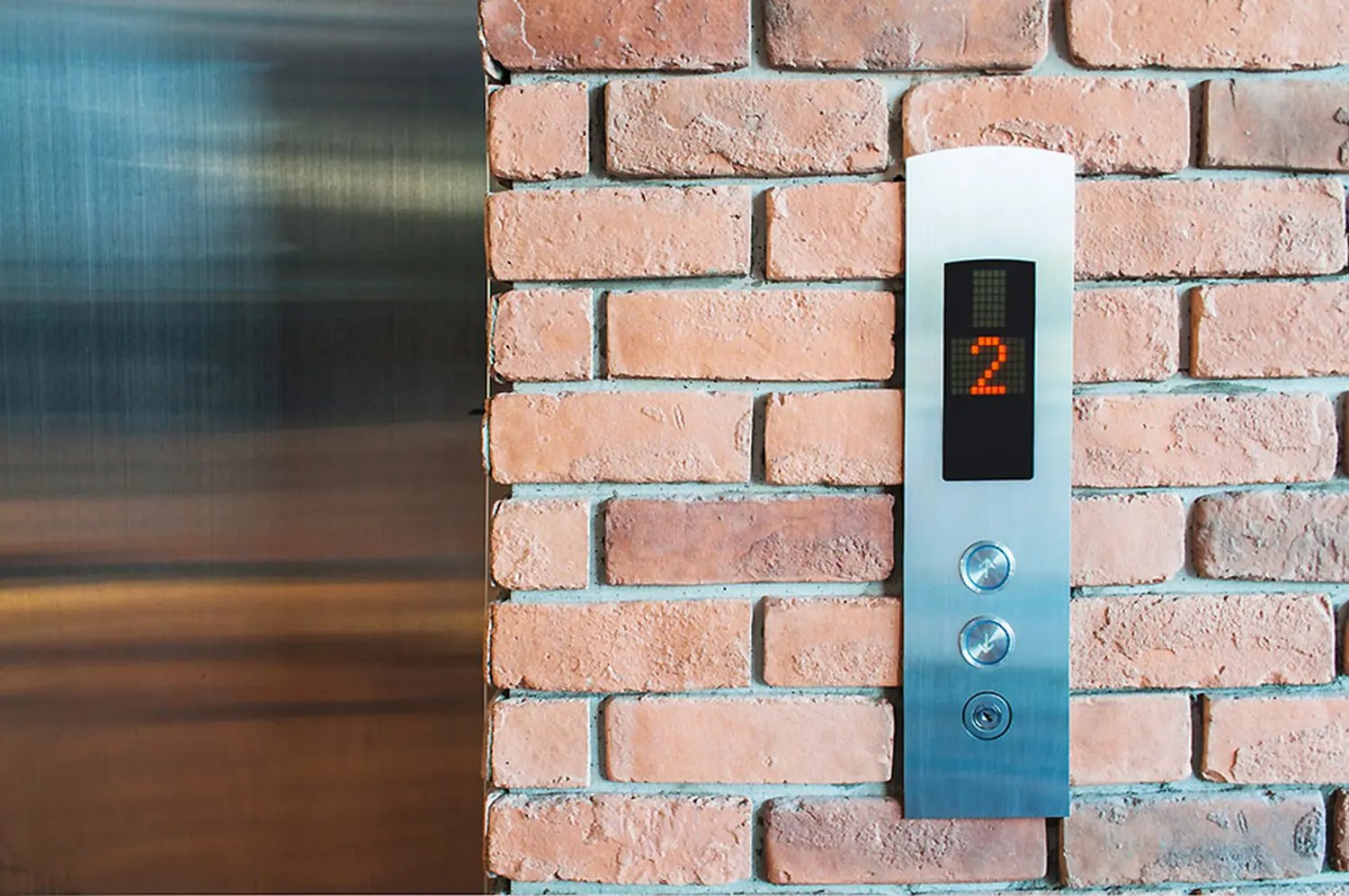 Ein moderner Aufzug von DS Elevators