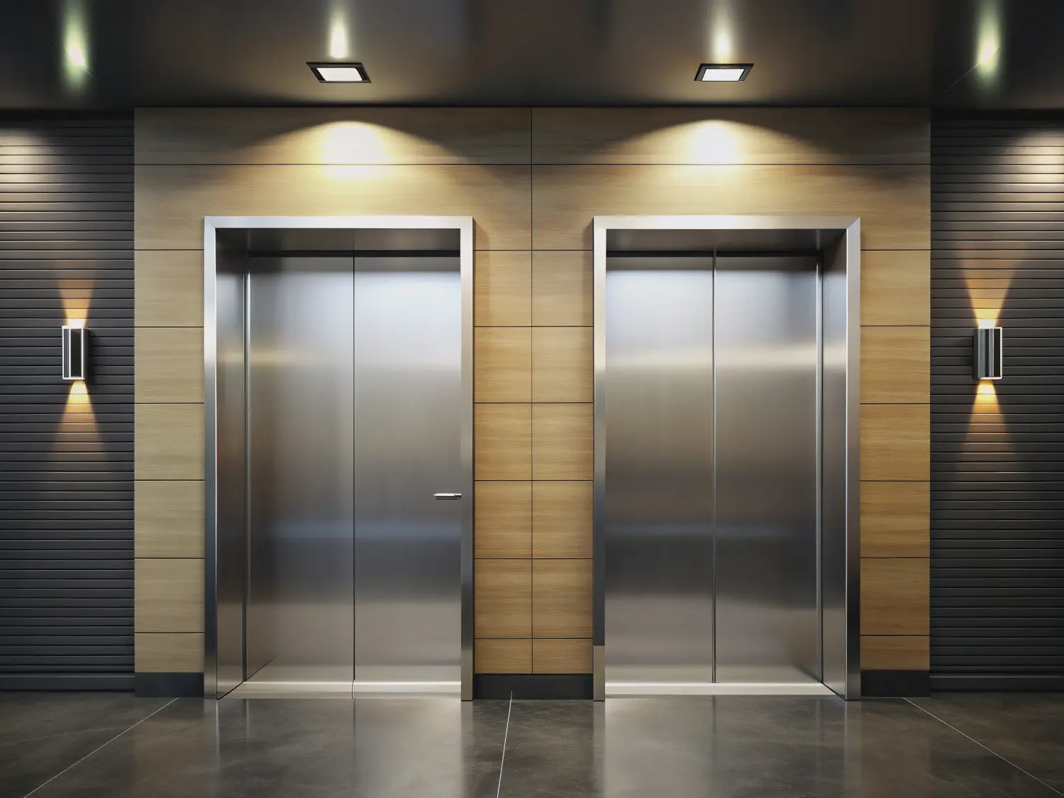 Ein moderner Aufzug von DS Elevators